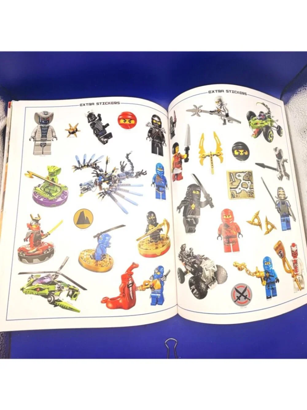 LEGO Ninjago Ultimate 1000 Reusable Sticker Collection Book DK 2012 Partial Used